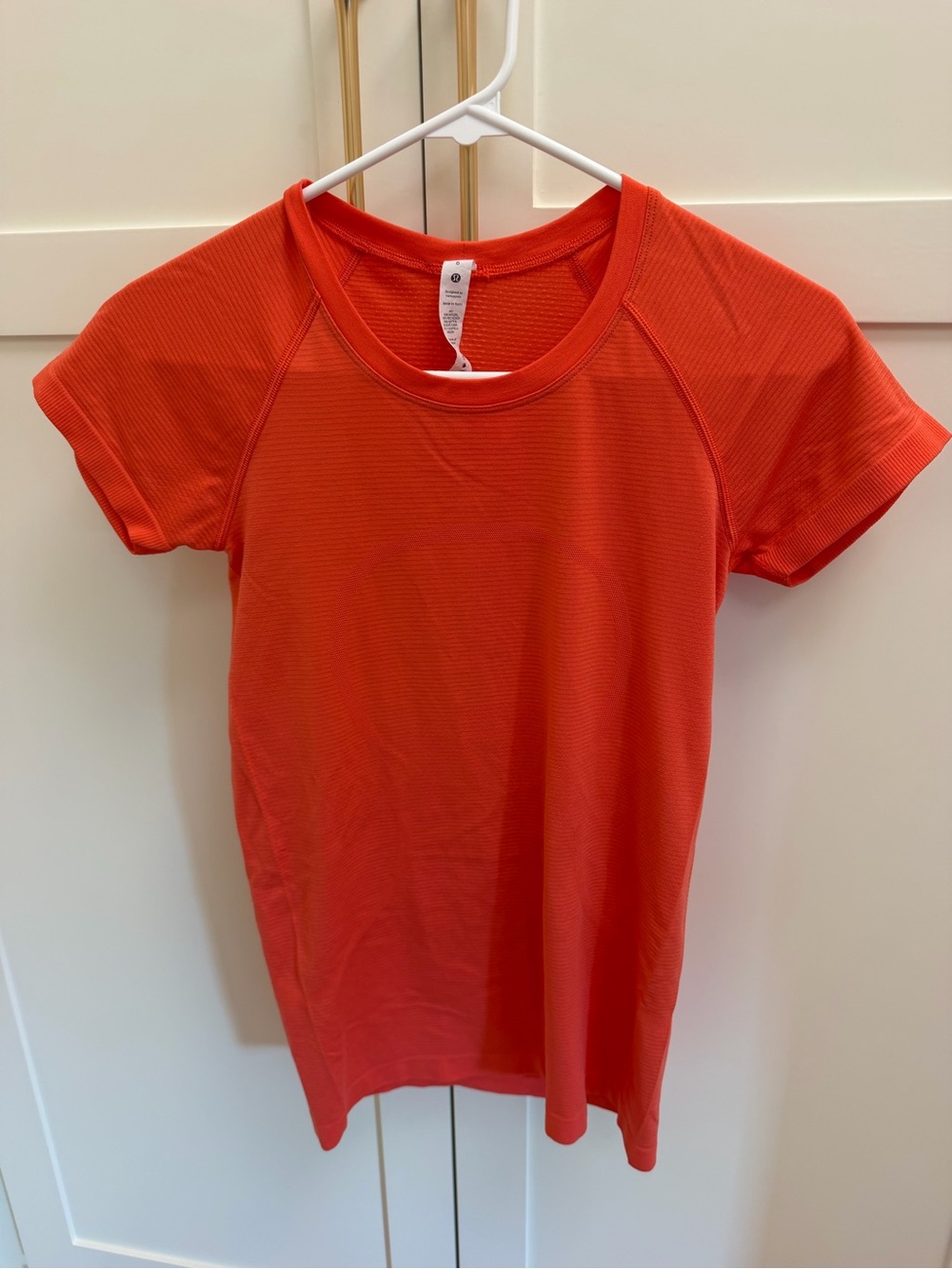 lululemon athletica Bright Red Short-Sleeve Crew Tee